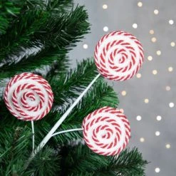 Northlight 17" Candy Cane Lollipops Decorative Christmas Spray