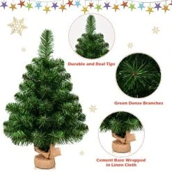 Costway 2Ft Season Decoration PVC Artificial Small Christmas Tree 15 Costway 2Ft Season Decoration PVC Artificial Small Christmas Tree -Outlet Xmas Decor Tree Store GUEST 7365f6b1 3574 406f bbe0 4c74ced938a9