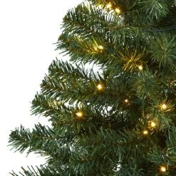 4ft Nearly Natural Pre-Lit LED Northern Tip Pine Artificial Christmas Tree Clear Lights -Outlet Xmas Decor Tree Store GUEST 737725b4 8358 43fe aa55 ae6e3573f01e