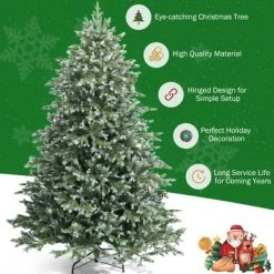 Costway 7ft Artificial Christmas Spruce Hinged Tree w/ 1260 Mixed PE & PVC Tips 17 Costway 7ft Artificial Christmas Spruce Hinged Tree w/ 1260 Mixed PE & PVC Tips -Outlet Xmas Decor Tree Store GUEST 7383b6e1 6b5e 4b10 b1d9 182892335be5