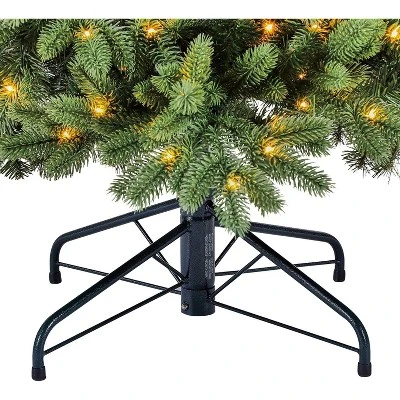 Evergreen Classics Pre-Lit Artificial Holiday Tree with LED Lights and Metal Stand 6 Evergreen Classics Pre-Lit Artificial Holiday Tree with LED Lights and Metal Stand - Image 4