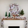 Northlight 9' x 10" White Iridescent Mixed Pine Artificial Christmas Garland - Unlit