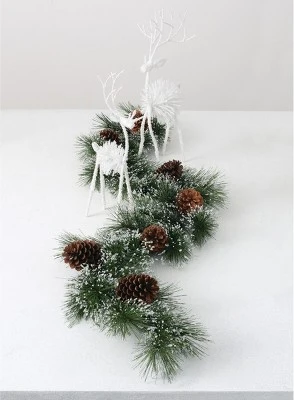 Sullivans Artificial Pine and Cone Garland 72"L Green 3 Sullivans Artificial Pine and Cone Garland 72"L Green