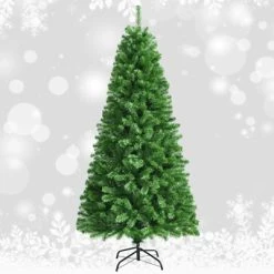 Tangkula Pre-lit Artificial Christmas Tree, Multi-Colored Fiber Optic Spruce Tree Artificial Xmas Tree -Outlet Xmas Decor Tree Store GUEST 7592b928 efb2 47ce a01f 65883000c0d6