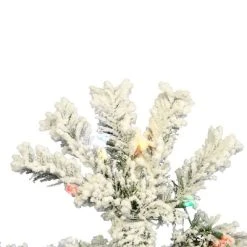 Vickerman Flocked Pacific Pencil Pine Artificial Christmas Tree