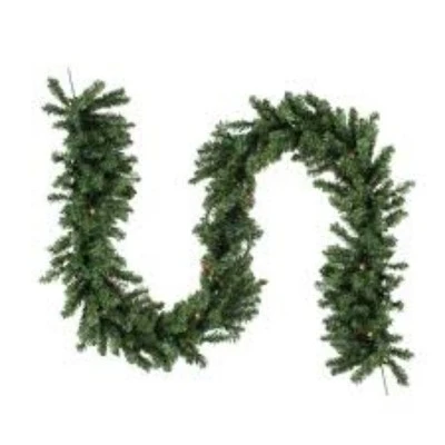 Northlight 9' x 10" Green Pre-Lit Battery Operated LED Pine Artificial Christmas Garland - Multi Lights 4 Northlight 9' x 10" Green Pre-Lit Battery Operated LED Pine Artificial Christmas Garland - Multi Lights - Image 2