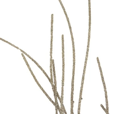 Northlight 36" Champagne Gold Glittered Christmas Twig Spray 5 Northlight 36" Champagne Gold Glittered Christmas Twig Spray - Image 3