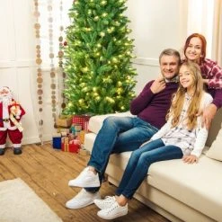 Tangkula Pre-lit Hinged Artificial Pencil Fir Christmas Tree with UL-listed Lights 14 Tangkula Pre-lit Hinged Artificial Pencil Fir Christmas Tree with UL-listed Lights -Outlet Xmas Decor Tree Store GUEST 77819066 0456 46e4 976e 2b0e59c4f462