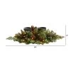 Nearly Natural 24-in Flocked Artificial Christmas Double Candelabrum with 35 Multicolored Lights and Pine Cones -Outlet Xmas Decor Tree Store GUEST 78b3029f f292 48a3 b5ae 4f2056e69d74