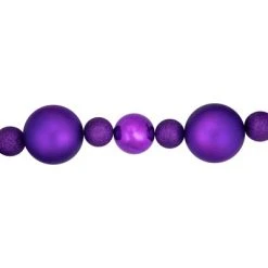 Northlight 6' Purple Shatterproof Ball 3-Finish Christmas Garland 8 Northlight 6' Purple Shatterproof Ball 3-Finish Christmas Garland -Outlet Xmas Decor Tree Store GUEST 78e48042 cb55 4eff ae26 f850ebba62af