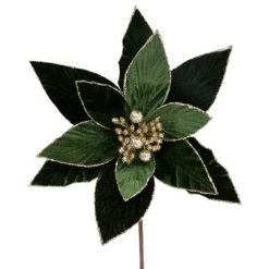 Northlight 24" Green Glittered Poinsettia Christmas Stem Spray -Outlet Xmas Decor Tree Store GUEST 7963fbc3 2a29 4aca 95f4 58ecdfef7b10