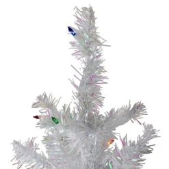 Northlight 4' Pre-lit White Iridescent Pine Artificial Christmas Tree - Multi Lights -Outlet Xmas Decor Tree Store GUEST 7a5a9c28 70a2 4b41 b0ea e87100f46c01