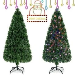 Costway Pre-Lit Fiber Optic Artificial PVC Christmas Tree 6Ft 16 Costway Pre-Lit Fiber Optic Artificial PVC Christmas Tree 6Ft -Outlet Xmas Decor Tree Store GUEST 7b169e30 4f53 45a1 822e d54a0437042f