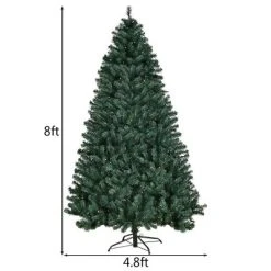Tangkula 8'Pre-Lit Artificial Christmas Tree w/ 1438 PVC Hinged Tips and 430 LED Lights -Outlet Xmas Decor Tree Store GUEST 7b3609ad 8569 479a 81c2 255589815e64