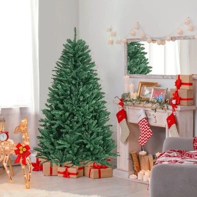 Costway 6ft Hinged Artificial Christmas Tree Unlit Douglas Full Fir Tree w/ 1355 Tips 4 Costway 6ft Hinged Artificial Christmas Tree Unlit Douglas Full Fir Tree w/ 1355 Tips - Image 2