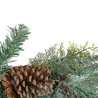Northlight 6' x 9" Mixed Pine and Pine Cones Artificial Christmas Garland, Unlit 4 Northlight 6' x 9" Mixed Pine and Pine Cones Artificial Christmas Garland, Unlit - Image 2