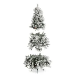 Home Heritage Pre-Lit Snowdrift Flocked Artificial Holiday Tree, Clear Lights, Natural-Looking PVC Foliage Tips, Metal Stand 8 Home Heritage Pre-Lit Snowdrift Flocked Artificial Holiday Tree, Clear Lights, Natural-Looking PVC Foliage Tips, Metal Stand -Outlet Xmas Decor Tree Store GUEST 7ba27808 3251 4f35 b161 2634c9b5e0c6