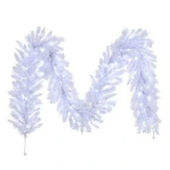 Vickerman Flocked White Artificial Garland -Outlet Xmas Decor Tree Store GUEST 7c052fce 4cff 44bc 81a1 3f4168523148