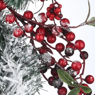 National Tree Company Artificial Christmas Garland, Silver, Evergreen, Decorated with Ball Ornaments, Berry Clusters, Christmas Collection, 6 Feet 5 National Tree Company Artificial Christmas Garland, Silver, Evergreen, Decorated with Ball Ornaments, Berry Clusters, Christmas Collection, 6 Feet - Image 3
