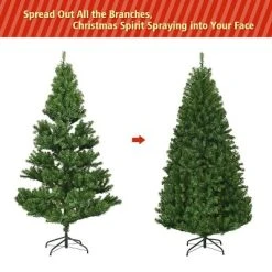 Costway Pre-Lit Artificial Christmas Tree 5Ft Hinged 150 LED Lights 11 Costway Pre-Lit Artificial Christmas Tree 5Ft Hinged 150 LED Lights -Outlet Xmas Decor Tree Store GUEST 7d91ebbf bdef 459a 9589 affe27c791d5