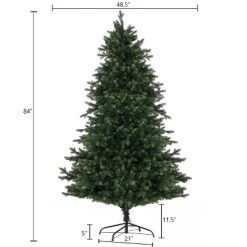 LuxenHome 7ft Pre-Lit LED Artificial Full Fir Christmas Tree 15 LuxenHome 7ft Pre-Lit LED Artificial Full Fir Christmas Tree -Outlet Xmas Decor Tree Store GUEST 7da20c27 c078 4e66 9169 b4ed584b6951