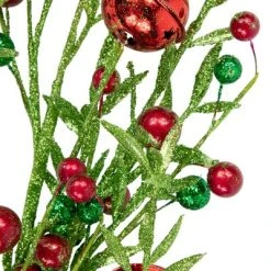 Northlight 32" Green and Red Jingle Bells and Berry Artificial Glitter Christmas Spray 7 Northlight 32" Green and Red Jingle Bells and Berry Artificial Glitter Christmas Spray -Outlet Xmas Decor Tree Store GUEST 7da59395 e582 4881 a405 361f7ed79207
