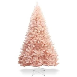 Costway 6ft/7ft Pink Christmas Tree Hinged Full Fir Tree Metal Season -Outlet Xmas Decor Tree Store GUEST 7dc7a4ff c075 4a5a a0c9 f333638e5708