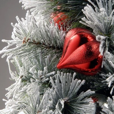 National Tree Company 24" Pre-Lit Snowy Bristle Pine Artificial Christmas Tree with 35 Battery Operated LED Lights 4 National Tree Company 24" Pre-Lit Snowy Bristle Pine Artificial Christmas Tree with 35 Battery Operated LED Lights - Image 2