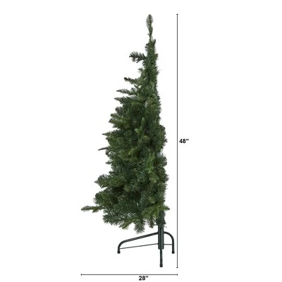 4ft Nearly Natural Pre-Lit LED Grand Teton Spruce Flat Back Artificial Christmas Tree Clear Lights 5 4ft Nearly Natural Pre-Lit LED Grand Teton Spruce Flat Back Artificial Christmas Tree Clear Lights - Image 3