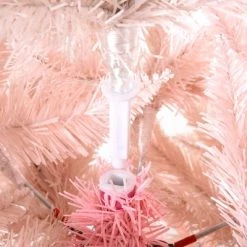 HOMCOM Unlit Spruce Artificial Christmas Tree with Realistic Branches and Tips, Pink -Outlet Xmas Decor Tree Store GUEST 7e7c50e3 526a 4522 9cca eb751872ed84