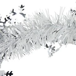 Northlight 50' x 2" White and Silver Christmas Tinsel Garland with Snowflakes - Unlit -Outlet Xmas Decor Tree Store GUEST 80e271d5 b909 4271 850d 2828d92addfa