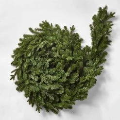 18ft Pre-lit Natural Artificial Christmas Garland Clear Lights - Wondershop™