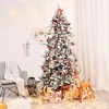 Tangkula 7ft Snow Flocked Fir Artificial Christmas Tree Hinged Decoration Pine Tree 2 Tangkula 7ft Snow Flocked Fir Artificial Christmas Tree Hinged Decoration Pine Tree -Outlet Xmas Decor Tree Store GUEST 81f7c61d 95b9 48c6 adbd 9c0dd4fcec88