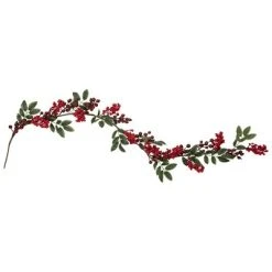 Northlight 5' x 2.25" Unlit Large and Small Berries with Leaves Christmas Garland -Outlet Xmas Decor Tree Store GUEST 824de623 7e11 4fd1 913f 74d94c16dbe7