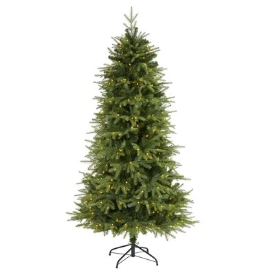 Nearly Natural Pre-Lit LED Vancouver Fir Artificial Christmas Tree Clear Lights 10 Nearly Natural Pre-Lit LED Vancouver Fir Artificial Christmas Tree Clear Lights - Image 8