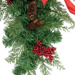 Northlight Set of 2 Mixed Cedar and Pine Christmas Chair Back Swags 11 Northlight Set of 2 Mixed Cedar and Pine Christmas Chair Back Swags -Outlet Xmas Decor Tree Store GUEST 837d36cc 386f 456f a46f 66a383da15db