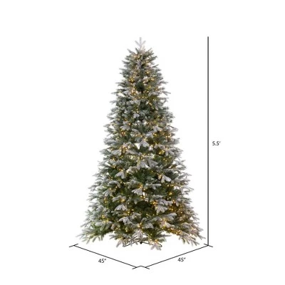 Vickerman Artificial Frosted Douglas Fir Christmas Tree 4 Vickerman Artificial Frosted Douglas Fir Christmas Tree - Image 2