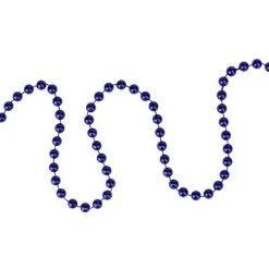 Northlight 15' x 0.25" Shiny Sapphire Blue Beaded Artificial Christmas Garland - Unlit