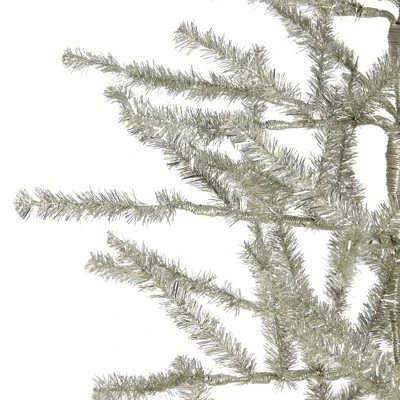 Northlight 5' Champagne Tinsel Artificial Christmas Twig Tree - Unlit 3 Northlight 5' Champagne Tinsel Artificial Christmas Twig Tree - Unlit
