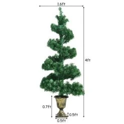 Costway Set of 2 Pre-lit Spiral Artificial Christmas Entrance Tree 4FT w/ 150 LED Lights 13 Costway Set of 2 Pre-lit Spiral Artificial Christmas Entrance Tree 4FT w/ 150 LED Lights -Outlet Xmas Decor Tree Store GUEST 85b1bd44 7475 4075 b4f8 46c10e2a8e8f
