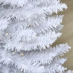 HOMCOM 6' Tall Pre-Lit Slim Noble Fir Artificial Christmas Tree with Realistic Branches, 200 Warm White LED Lights and 390 Tips 13 HOMCOM 6' Tall Pre-Lit Slim Noble Fir Artificial Christmas Tree with Realistic Branches, 200 Warm White LED Lights and 390 Tips -Outlet Xmas Decor Tree Store GUEST 89c3d605 1e16 4ee9 9e76 7956e821d8df