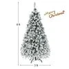 Costway 6ft/7.5ft/9ft Pre-Lit Premium Snow Flocked Hinged Artificial Christmas Tree with 250 Lights/450 Light/550 Lights 2 Costway 6ft/7.5ft/9ft Pre-Lit Premium Snow Flocked Hinged Artificial Christmas Tree with 250 Lights/450 Light/550 Lights -Outlet Xmas Decor Tree Store GUEST 89e78b01 1459 4a72 9a3f e3e7c6d7c93f