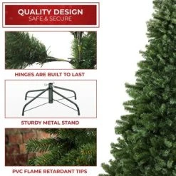 Casafield Artificial Green Spruce Christmas Tree with Metal Stand -Outlet Xmas Decor Tree Store GUEST 8a269682 a923 4615 ad10 f29f724e8274