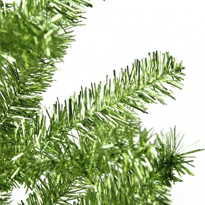 Northlight 3' Medium Green Tinsel Pine Twig Artificial Christmas Tree - Unlit 3 Northlight 3' Medium Green Tinsel Pine Twig Artificial Christmas Tree - Unlit