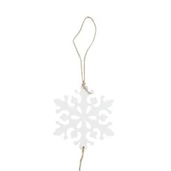 Northlight 4' White Snowflakes on Jute Rope Hanging Christmas Garland -Outlet Xmas Decor Tree Store GUEST 8c20ffe5 a422 4564 a38f 6a3f0d37fc10