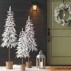 Pre-lit LED Dewdrop Downswept Flocked Balsam Fir with Basket Artificial Christmas Tree Warm White Lights - Wondershop™ -Outlet Xmas Decor Tree Store GUEST 8cdf9a8d 4bb8 420c 9738 70024165a600