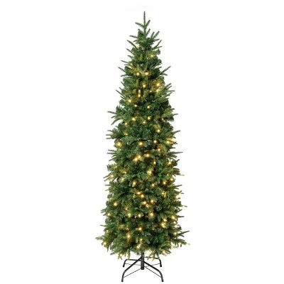 National Tree Company First Traditions Pre-Lit LED Slim Duxbury Artificial Christmas Tree Warm White Lights 6 National Tree Company First Traditions Pre-Lit LED Slim Duxbury Artificial Christmas Tree Warm White Lights - Image 4