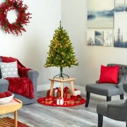 Nearly Natural Pre-Lit LED Sierra Spruce Artificial Christmas Tree Clear Lights -Outlet Xmas Decor Tree Store GUEST 8d5e7b08 179e 43d9 9a1f 9f5aa1b4b3c4