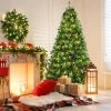 Costway 6ft7ft8ft Pre-lit Hinged Artificial Christmas Tree w/Pine Cones & Red Berries -Outlet Xmas Decor Tree Store GUEST 8dc12e72 45ac 4b2a 8358 9f045059330e