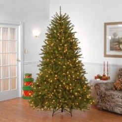 National Tree Company Pre-Lit Full Dunhill Fir Artificial Christmas Tree Clear Lights -Outlet Xmas Decor Tree Store GUEST 8dc53054 e322 4e40 8187 2b08f544ba60